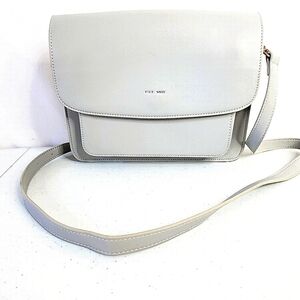 Pixie Mood Zoe Crossbody Bag Adjustable Strap Cloud Gray Vegan Leather